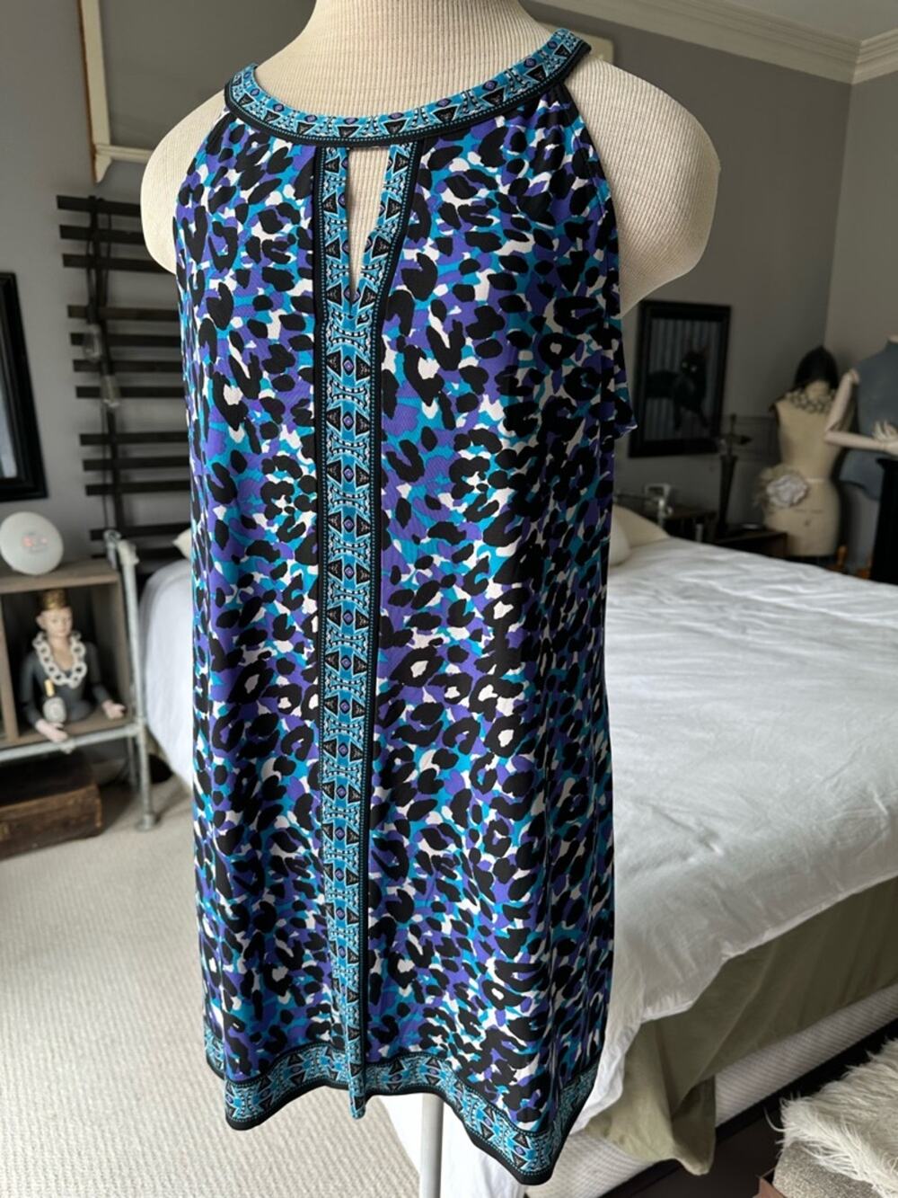 INC print tunic size XL